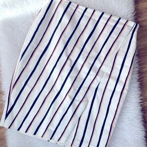 Ann Taylor Wrap Stripes  Skirt